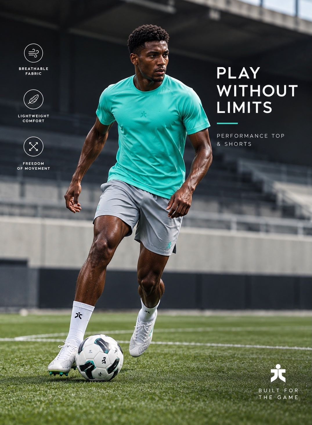 Teal Pack x T-Shirt & Shorts Performance Set